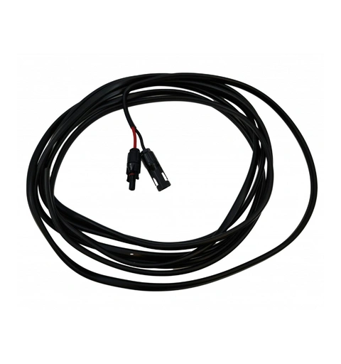 SKANBATT PV Kabel  6m- 2x6mm2 MC4 kontakt i ene enden - Myk kvalitet